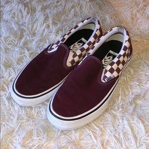 Checkered Slip on Vans